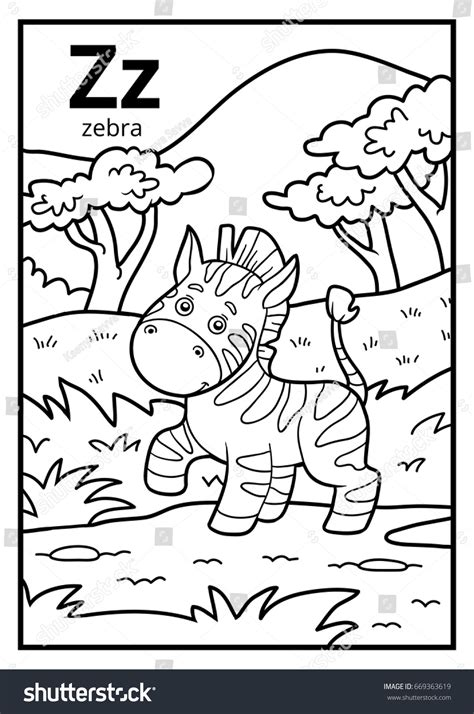 Z Is For Zebra Coloring Pages - Z Is for Zebra Coloring Page