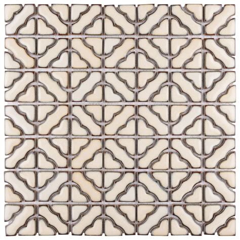 Affinity Tile Tower Beige 13-in x 13-in Glossy Porcelain Lantern ...