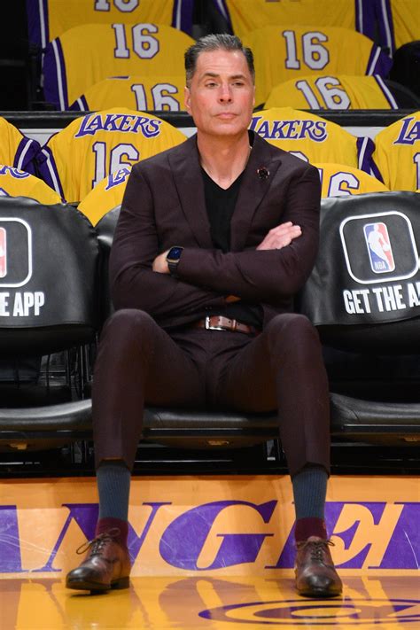 NBA fans are left spooked by photo of Rob Pelinka and Rob Lowe sitting ...