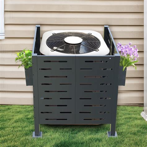 Air Conditioning Fencing GDLF Air Conditioner Fence Outdoor Wood