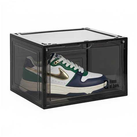Shoe Storage Organizer Boxes Black – House of quirk