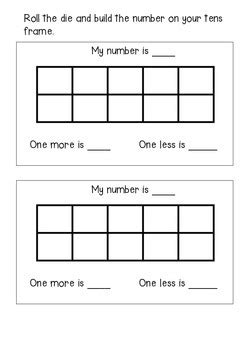 Image result for KS1 Teaching 1 More 1 Less Using Tens Frame