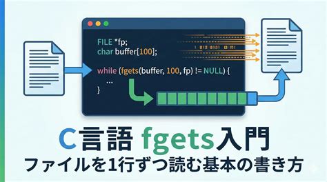 【C言語】 fgets使い方入門｜scanfとの違いと安全な文字列入力 | エーテリア