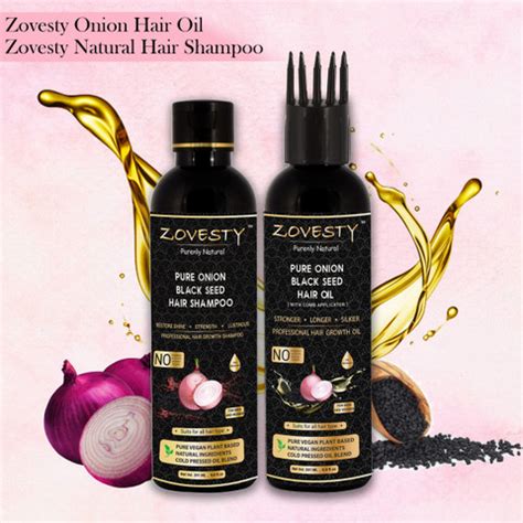 Zovesty Purenly Natural Red Onion and Black Seed Hair Oil and Vitamin E ...
