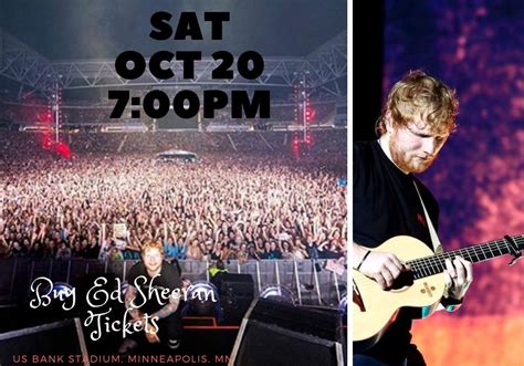 Buy Ed Sheeran Concert Tickets | Concert tickets, Ed sheeran concert ...