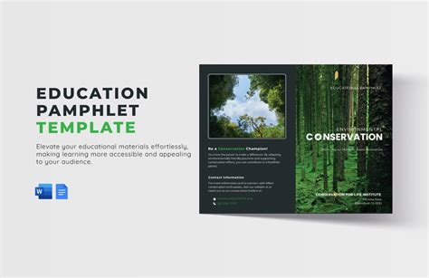 Editable Pamphlet Templates in Word to Download