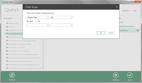 Image result for Parameter Query for DBC Power Query