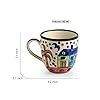 Buy ExclusiveLane 'The Hut Morning Companions' Ceramic Tea Cups Set of ...