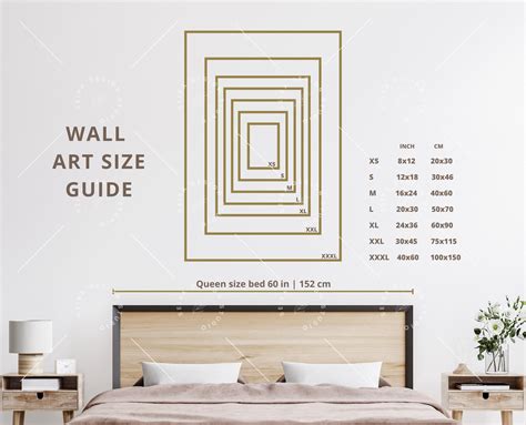 Big sizes_wall art size guide frame size guide print size guide poster ...