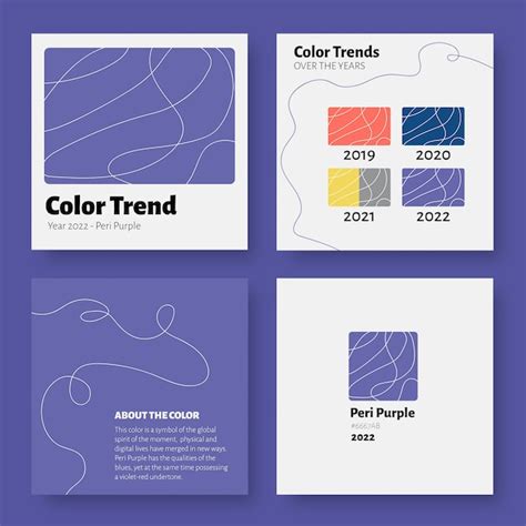 Modern pantone aesthetic instagram post | Free Vector