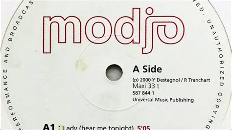 Modjo Lady Hear Me Tonight Radio Edit 的图像结果