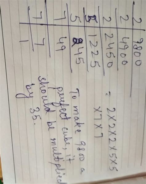 What is the smallest number with which 9800 should be multiplied to ...