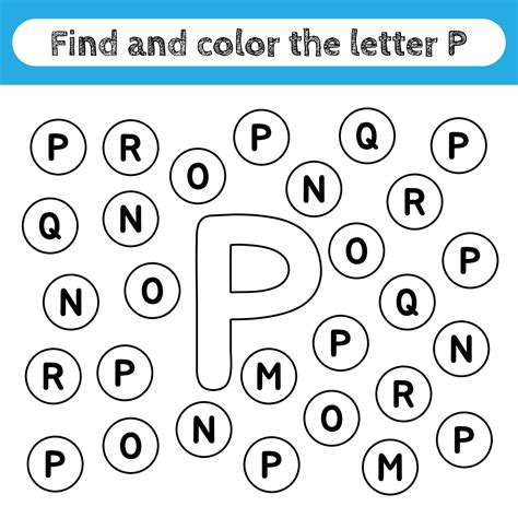 Letter P Worksheets