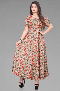 Sifoz Women A-line Multicolor Maxi/Full Length Dress - Buy Sifoz Women ...