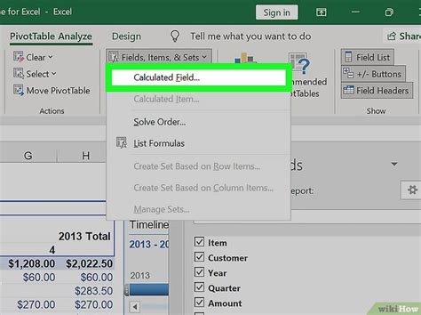 Image result for Excel PivotTable Add Custom Function