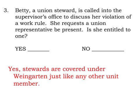 Weingarten Rights Questionnaire | PPT