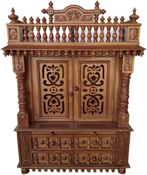 AtoZ India Cart Teak Wood Temple for Home Wooden India | Ubuy