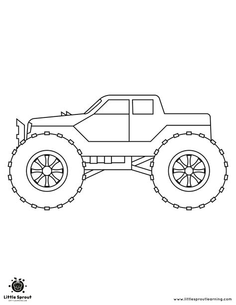 Best Monster Truck Coloring Pages | Top 10 Little Sprout Art