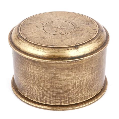 3 Storage Circular Bronze Box
