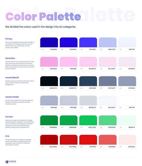 Color Palette For Typography