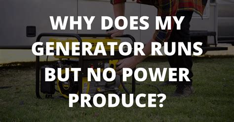 Image result for My Generac Generator Is Not Producing Power