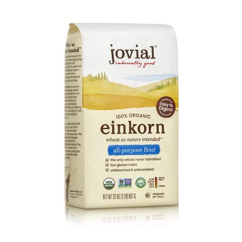 Jovial Einkorn 100% Organic Einkorn All Purpose Flour - Baking Flour ...