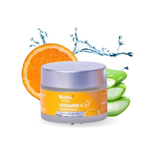 WeOn 3% Vitamin C Face Moisturizer Cream With Hyaluronic Acid & Lactic ...