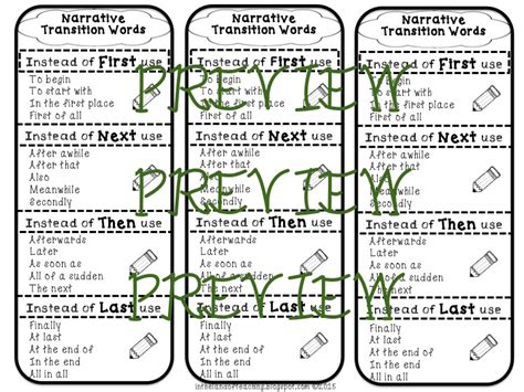 Image result for Narrative Transition Words