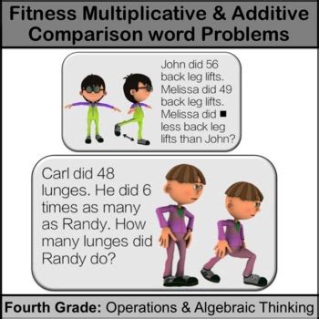 Grade 4 Additive or Multiplicative Comparison Word Problems 的图像结果