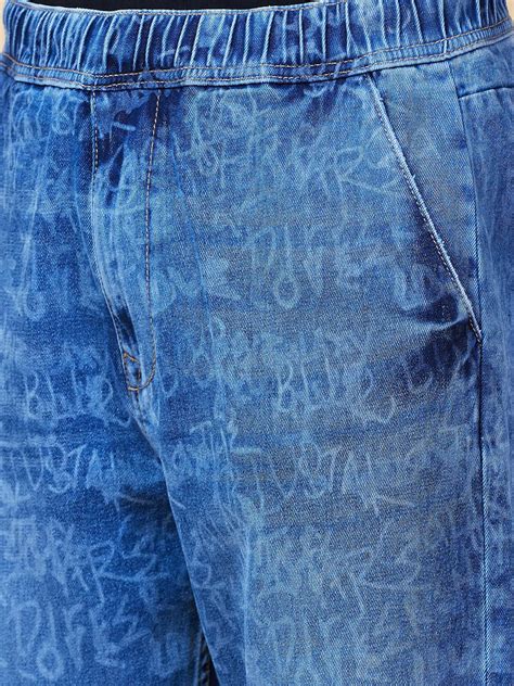 Being Human Mens-Bottom Denim Light Tone