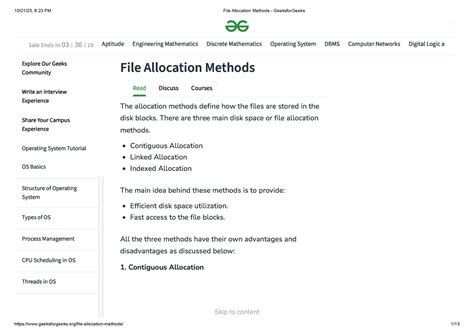 File Space Allocation 的图像结果