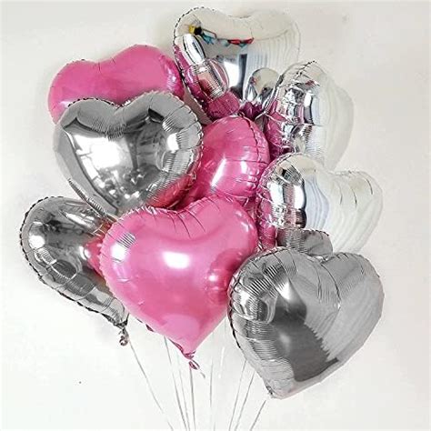 Party Propz 14Pcs Pink Birthday Star Foil Balloons Combo For Birthday ...
