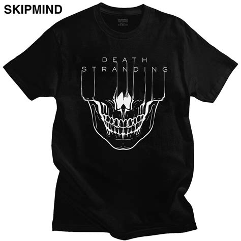 Death Stranding Skull T Shirt Men Kojima Hideo Metal Gear Solid T-shirt ...