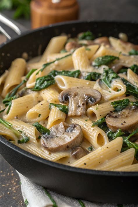 Creamy Mushroom and Spinach Pasta Recipe 2025