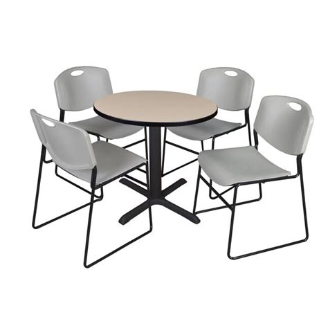 Regency Breakroom Off-white 4-Person Training Table (30-in W x 29-in H ...