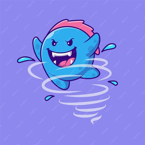 Cute Monster Kid Flying Cartoon Vector Icon Illustration Concetto di ...
