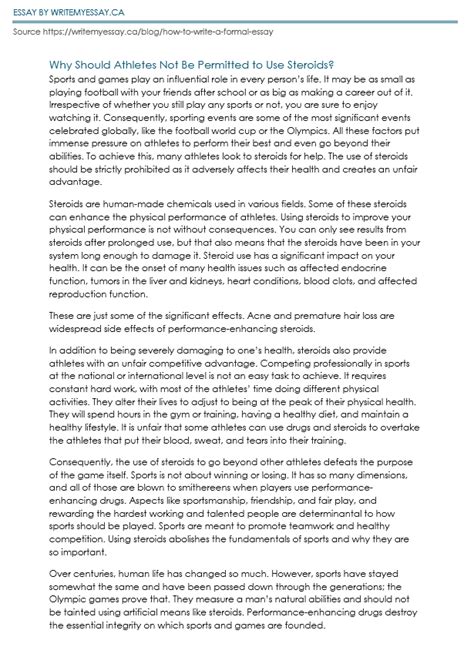 Formal Essay Example 的图像结果