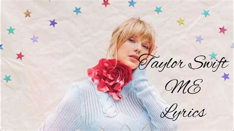 Taylor Swift Me [Lyrics] - YouTube