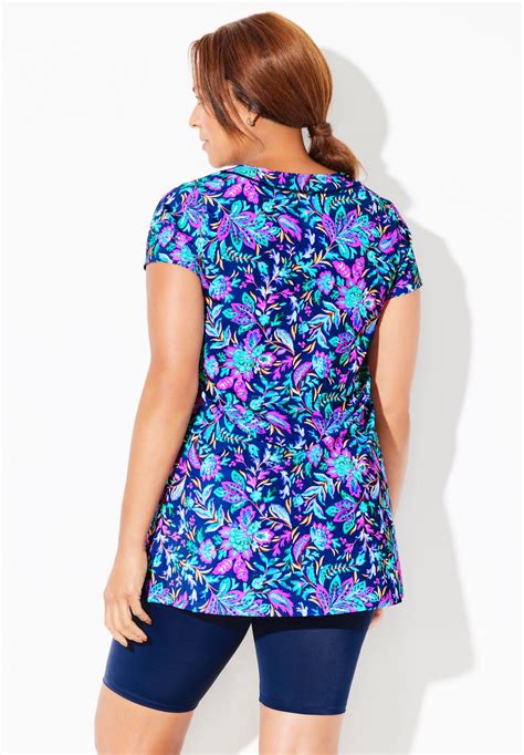 Chlorine Resistant Swim Tunic Set | Woman Within