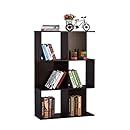 @home by Nilkamal Checkers 5 Tier Book Shelf (Melamine Finish, Walnut ...