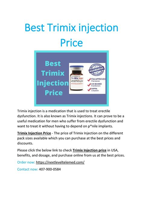 Trimix Injection Online at Danelle Perez blog