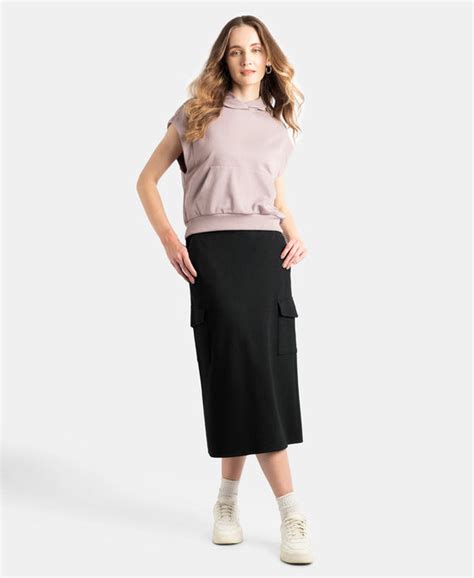 Buy Super Combed Cotton Rich Pique Fabric Cargo Skirt with Inner ...