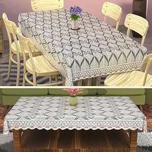 Kuber Industries Themed Combo Set – 6 Seater Dining Table Cover & 4 ...