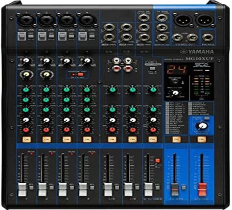 YAMAHA MG10XU (Fader Version) Analog Mixing Console - Compact Mixer ...