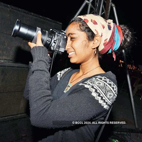 A girl clicking picture at Histrionica, the annual theatre festival of ...
