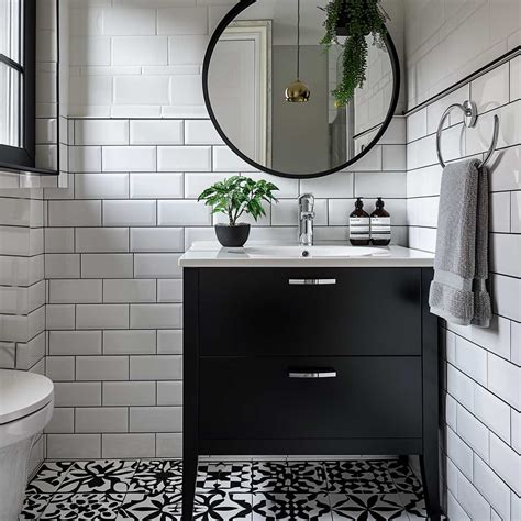 Small Black And White Tile Bathroom Small Bathroom Ideas In Black,
