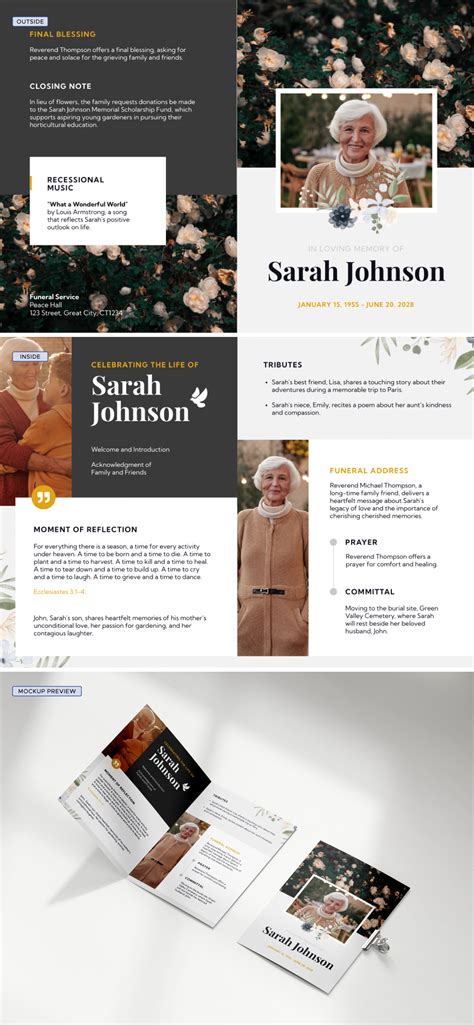 Image result for Funeral Service Program