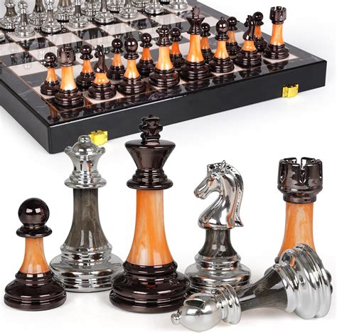 Amazon.com: 15" Large Chess Set for Adults and Kids With Weighted ...