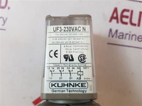 Kuhnke Uf3-230Vac N Relay W/Socket – Aeliya Marine Tech