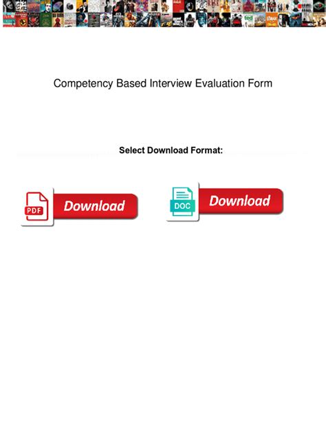 Image result for Competency Based Interview Evaluation Form